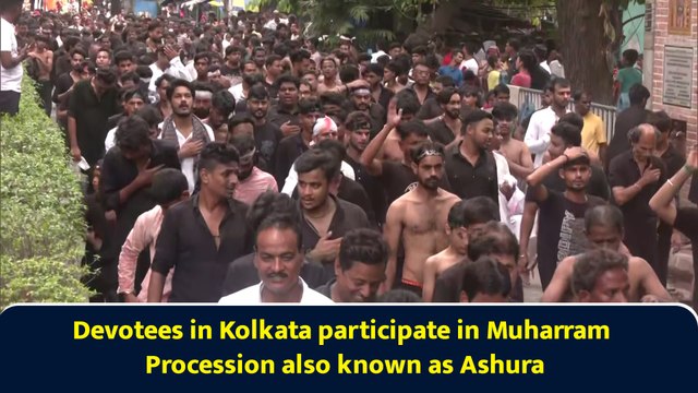 Devotees in Kolkata participate in Muharram Procession also known as Ashura