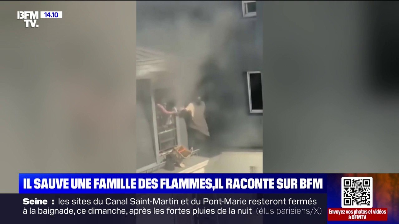 Paris: Fousseynou Cissé a sauvé une famille d'un incendie dans le 18ème arrondissement ce vendredi, il témoigne sur BFMTV