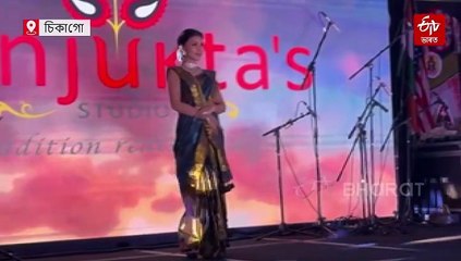 সংযুক্তা দত্তই ডিজাইন কৰা পোছাক পৰিধান কৰি ৰেম্পত খোজ আইমী বৰুৱাৰ