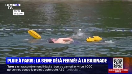 Les bassins dans la Seine sont fermés ce dimanche en raison de la pluie