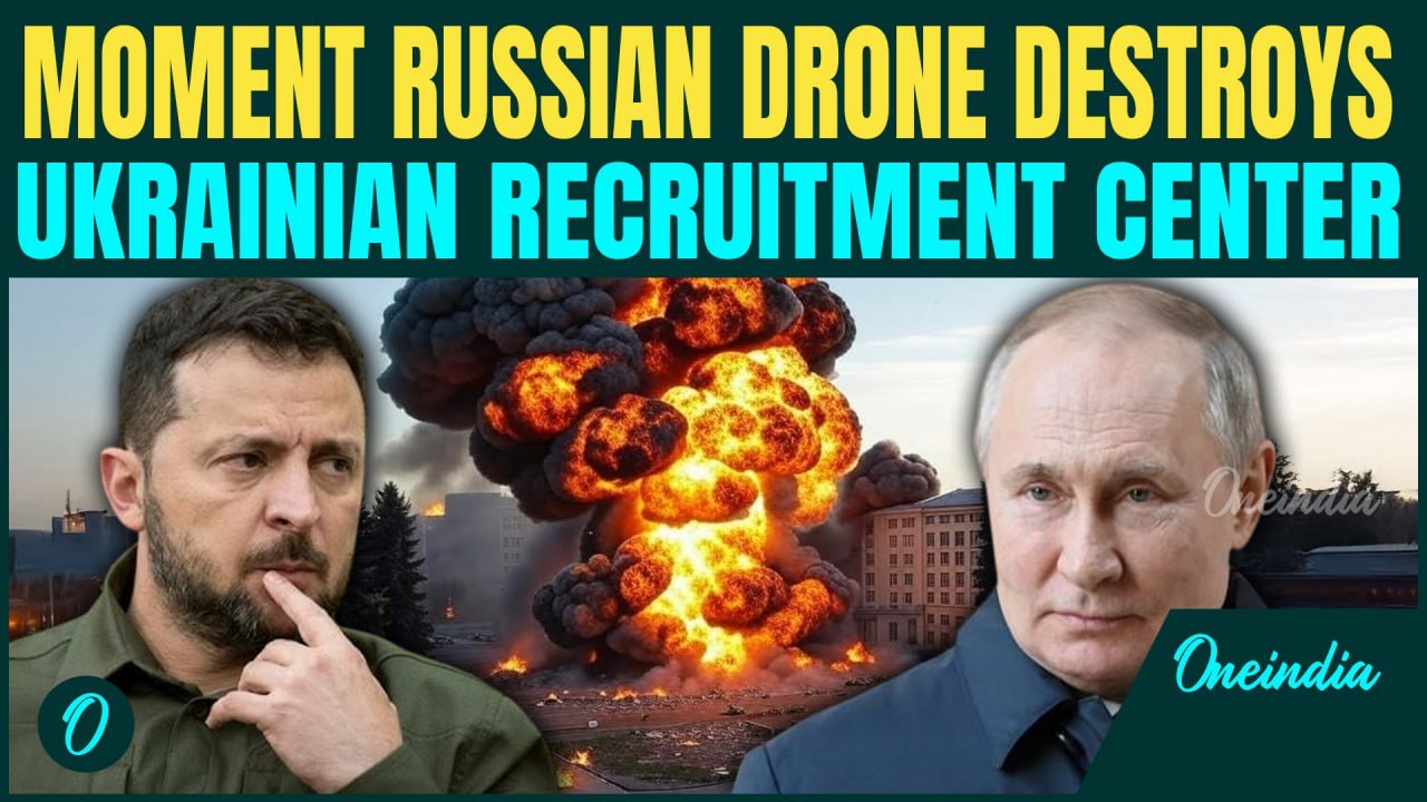 Russia's MASSIVE Drone Blitz HITS Ukraine’s Recruitment Center |Putin UNLEASHES 157 Drones, Missiles