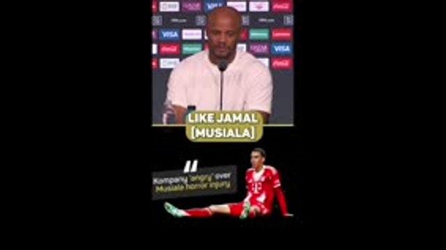 Kompany 'angry' over Musiala horror injury