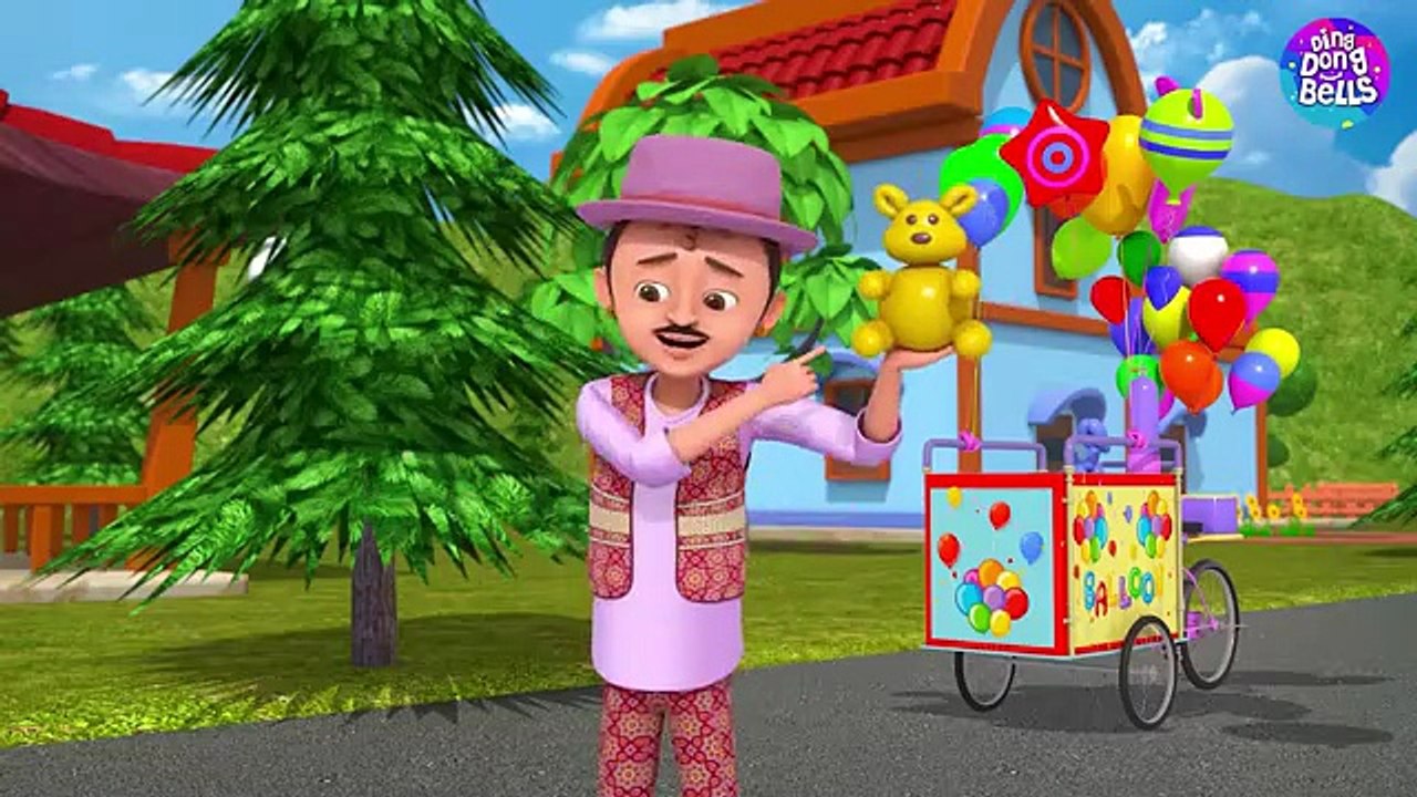 Gubbare Wala - गुब्बारे वाला | Hindi Rhymes for Children | Nursery Rhymes | Ding Dong Bells