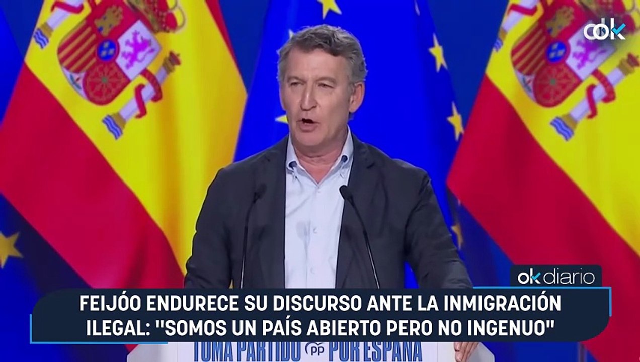 Feijóo endurece su discurso ante la inmigración ilegal: "Somos un país abierto pero no ingenuo"