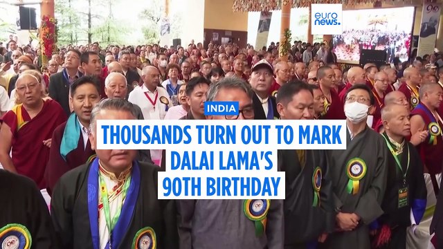 Dalai Lama celebrates 90th birthday with thousands of devotees in India