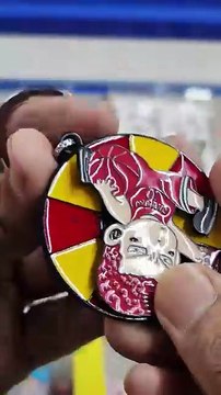 Anime Silver Rotating Spinning Metal Keychain