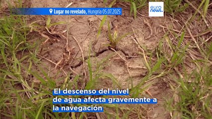 Los niveles de agua están bajando preocupantemente tanto en el Danubio como en el Tisza