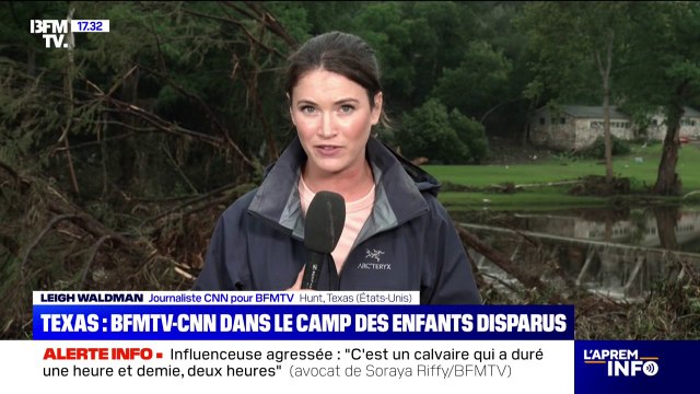 Inondations mortelles au Texas: Leigh Waldman, journaliste de CNN pour BFMTV, décrit les opérations de recherches pour tenter de retrouver les enfants disparus
