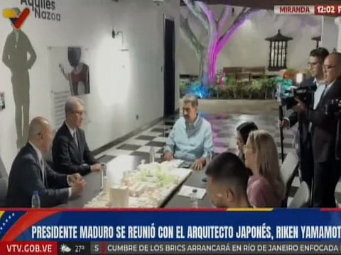 Jefe de Estado sostuvo reunión de trabajo con el arquitecto japonés Riken Yamamoto