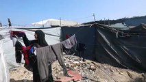 Campamento de personas desplazadas en Gaza