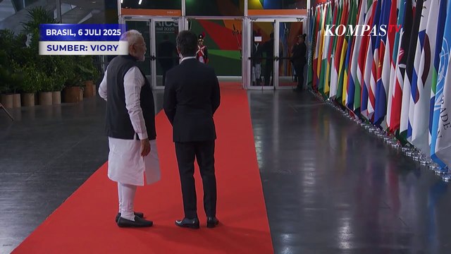 Presiden Brasil Sambut Kedatangan Prabowo hingga PM India Narendra Modi Hadiri KTT BRICS