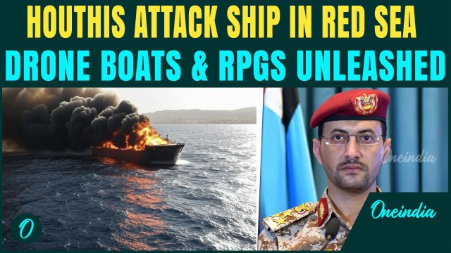 Red Sea Erupts Again: Houthis Launch DRONE BOAT STRIKES on Cargo Ship | U.S, UK on High Alert