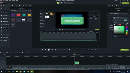 Interactive hotspot in Camtasia studio