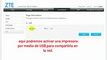 Conectar un disco duro externo o una impresora al modem Megacable  ZTE F670L