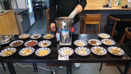 Amazing giant Chinese beef noodles in Korea