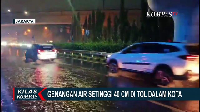 Banjir di Jakarta: Genangan Air di Tol Dalam Kota, Akses Jl Tendean Macet Karena Kali Mampang Meluap