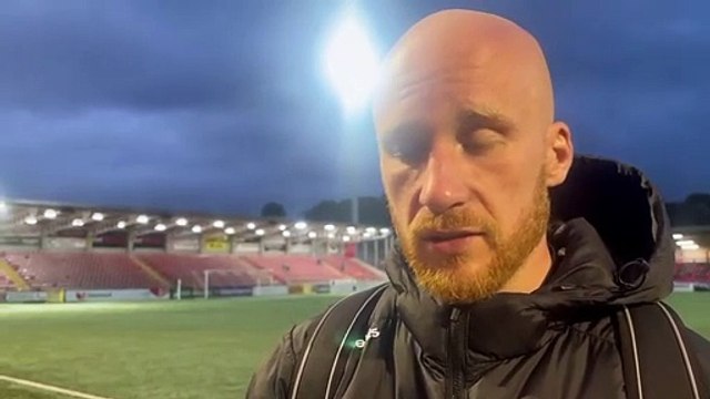 Liam Boyce celebrates hat-trick