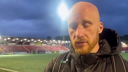 Liam Boyce celebrates hat-trick