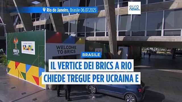 Il vertice dei Brics in Brasile chiede tregue in Ucraina e a Gaza e la fine dei dazi Usa