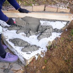 Easy way to fix loose or broken stone steps