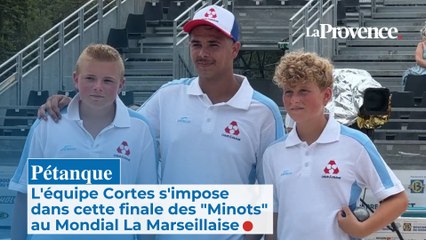 Pétanque : l'équipe Cortes s'impose  dans cette finale des "Minots" au Mondial La Marseillaise