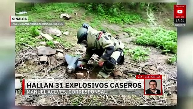 Autoridades aseguran explosivos en Culiacán y Concordia