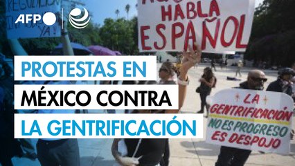 Protestan en México por alza de alquileres tras llegada de extranjeros