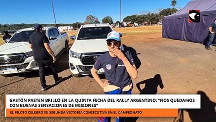 Gastón Pasten brilló en la quinta fecha del Rally Argentino La tierra colorada nos viene sentando bien