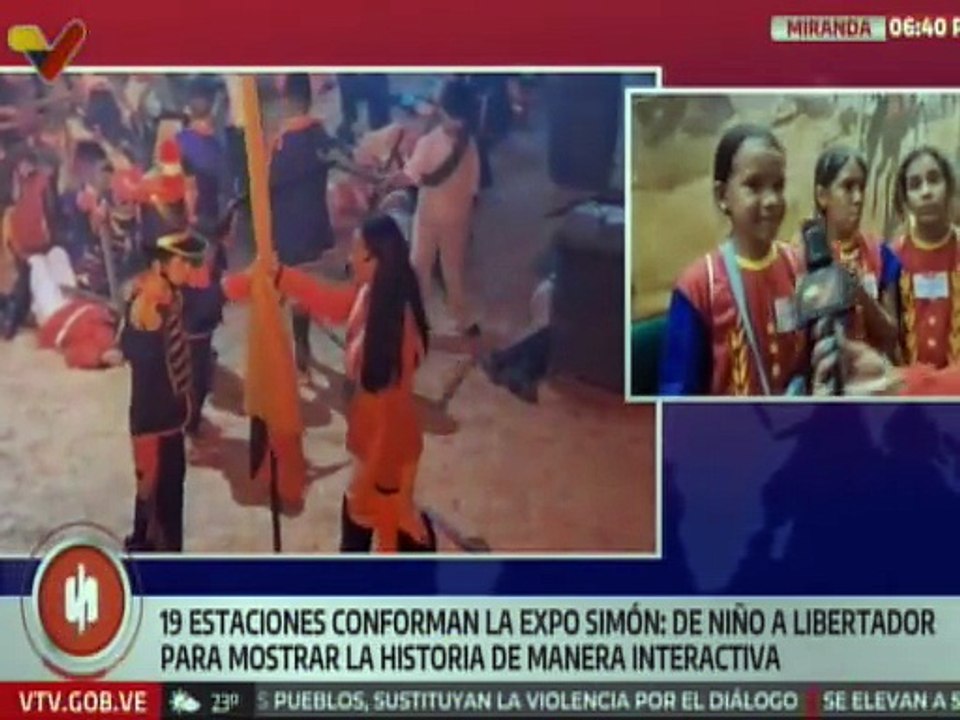 Niñas y niños disfrutan de las diferentes actividades que ofrece la Expo Simón: De Niño a Libertador