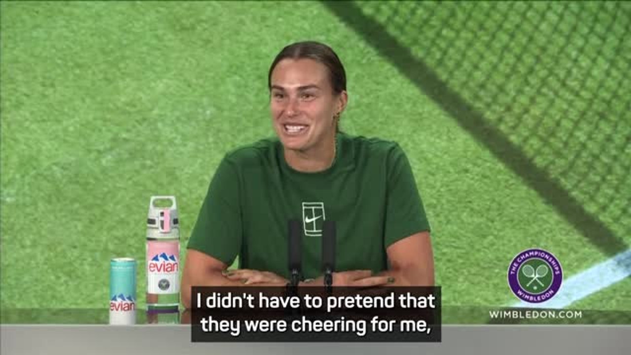 "I didn't have to pretend they were cheering for me" - Sabalenka thrilled to have British support