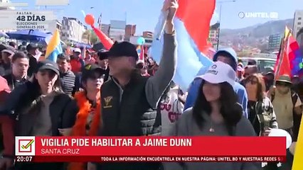 Seguidores de Jaime Dunn no cesan vigilia en el TED de Santa Cruz