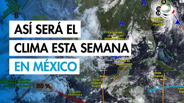 Monzón y ondas tropicales traerán lluvias y calor extremo esta semana para varios estados