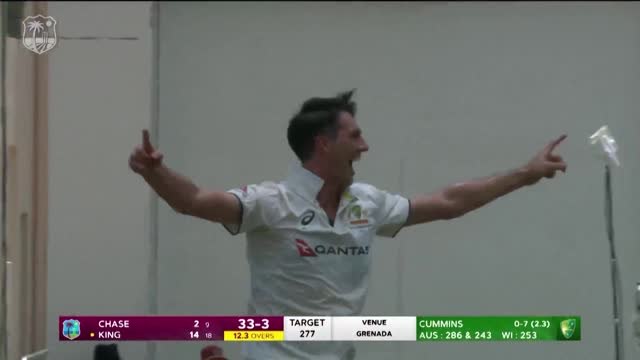 Cummins brilliance helps Australia tear through West Indies middle order