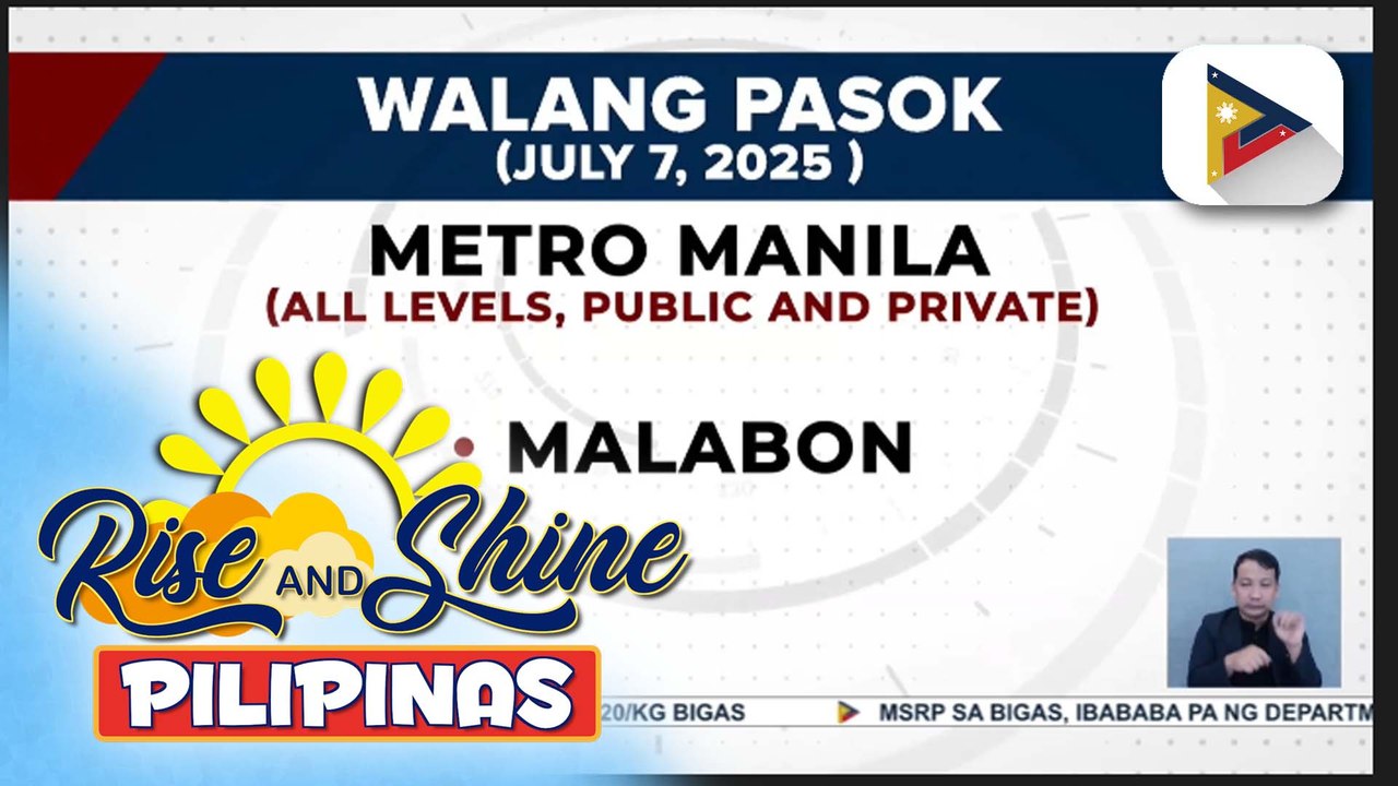 Ilang lugar sa Luzon, nagkansela ng klase dahil sa malakas na ulan dulot ng habagat