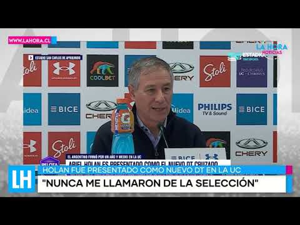 LH Noticias: Universidad Católica presentó oficialmente a Ariel Holan como nuevo entrenador