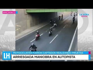 LH Noticias: denuncian arriesgadas maniobras de motociclistas en la Autopista Central