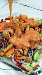 Fresh & Crunchy Chicken Salad Loaded with Color and Flavor