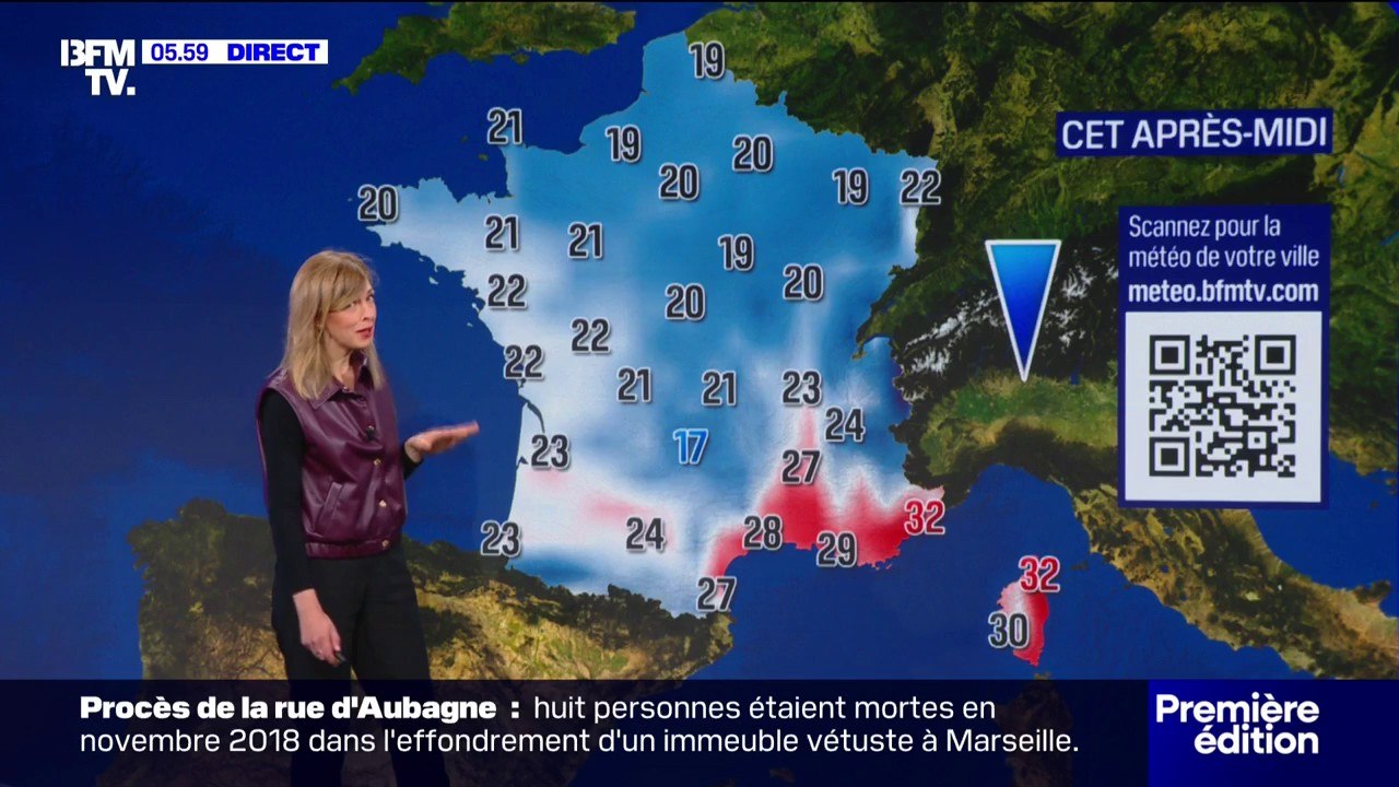 Des températures en baisse et des orages sur la partie nord de la France