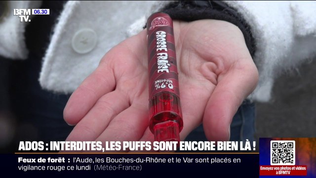 Puff : malgré l’interdiction, les cigarettes électroniques jetables sont toujours bien là