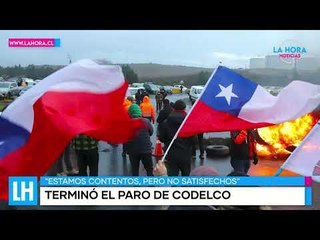 La Hora Noticias: Trabajadores del Cobre llegan a un acuerdo con Codelco y terminan el paro