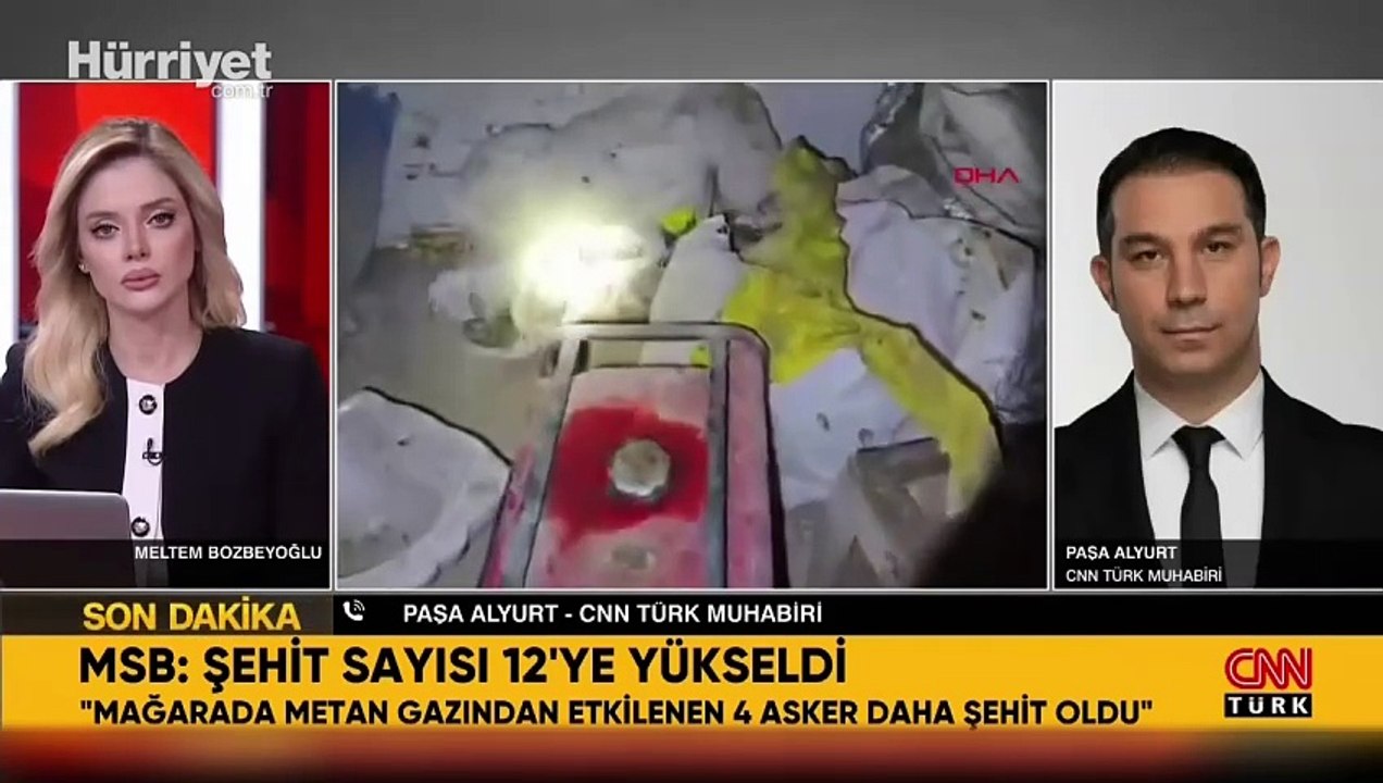 Mağarada metan gazı nedeniyle şehit olan asker sayısı 12'ye yükseldi