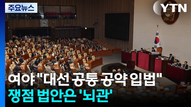여야 대선 공통 공약 입법 ...쟁점 법안은 '뇌관' / YTN