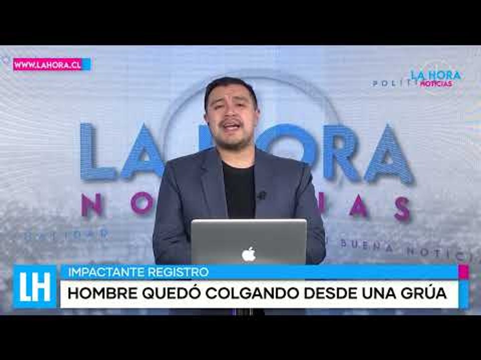 LH Noticias: Impactante video de un hombre colgando desde una grúa en Canadá