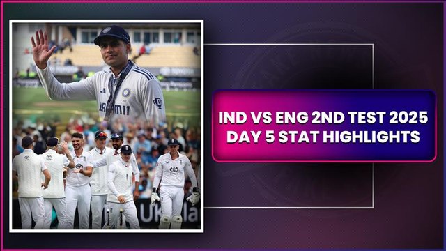 IND vs ENG 2nd Test 2025 Day 5 Stat Highlights: Akash Deep's Six-Fer Helps India Level Series