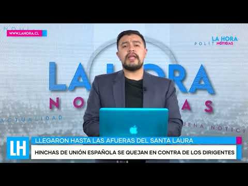 LH Noticias: Hinchas de Unión Española se manifiestan afuera del Estadio Santa Laura