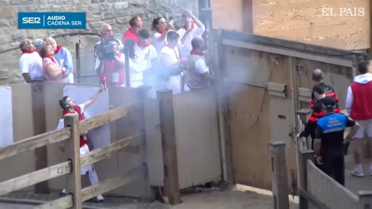 Así fue el primer encierro de los Sanfermines 2025