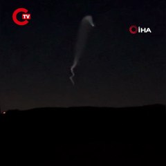 Gökyüzündeki tanımlanamayan cisim merak uyandırdı: O anlar kamerada