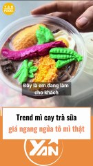 Xu hướng mì cay trà sữa đắt ngang tô mì thật: Bạn đã thử chưa? 🌶️🥤