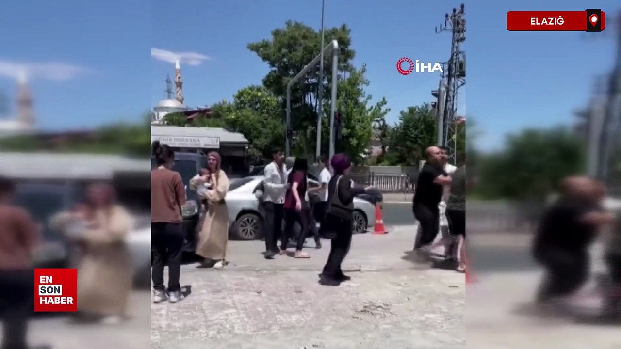 Elazığ'da trafik kazası sonrası yumruklu kavga