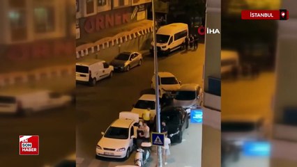 Alkollü arkadaşklar birbirine girdi polis zor anlar yaşadı